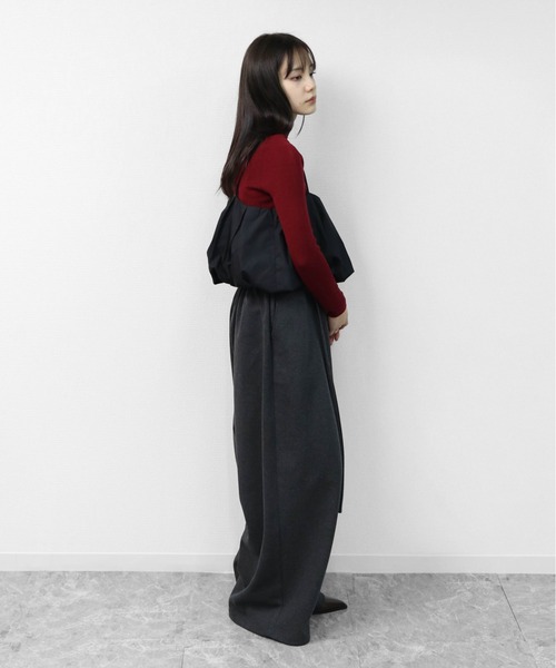 THE CELL.(ザセルドット)の「レイヤード プリーツバルーンキャミソール 【ALLシーズン着用可】 LAYERED PLEATED BALLOON CAMISOLE(キャミソール・レディース・ブラック・FREE)」の22枚目の写真