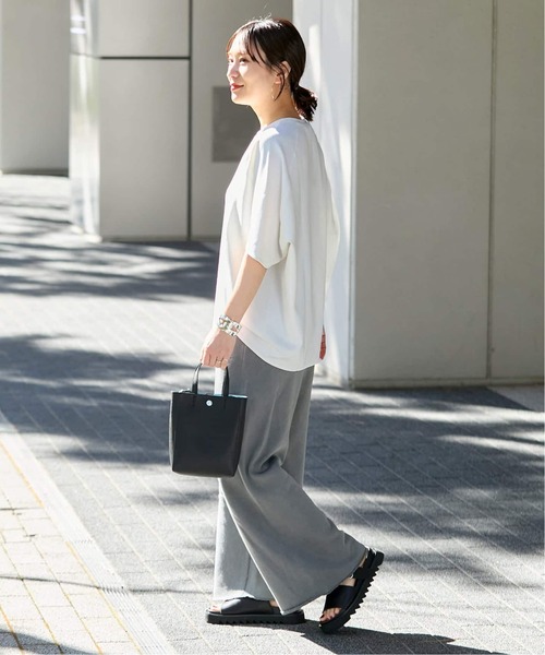 JOURNAL STANDARD(ジャーナルスタンダード)の「《追加2》【接触冷感】クールタッチ ORIGAMI Sleeveプルオーバー(Tシャツ/カットソー・レディース・タン/ブラウン/ホワイト/ブラック・FREE)」の7枚目の写真