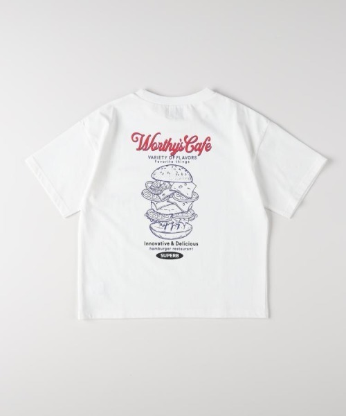 Right-on(ライトオン)の「Refurbish(リファービッシュ)接触冷感プリントTシャツ(Tシャツ/カットソー・キッズ・グリーン/ブルー/オフホワイト/ブラック/ホワイト/パープル/ダークグレー/その他1・110/120/130/140/150/160)」の3枚目の写真