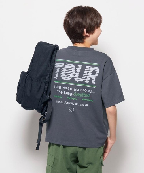 Right-on(ライトオン)の「Refurbish(リファービッシュ)接触冷感プリントTシャツ(Tシャツ/カットソー・キッズ・グリーン/ブルー/オフホワイト/ブラック/ホワイト/パープル/ダークグレー/その他1・110/120/130/140/150/160)」の5枚目の写真