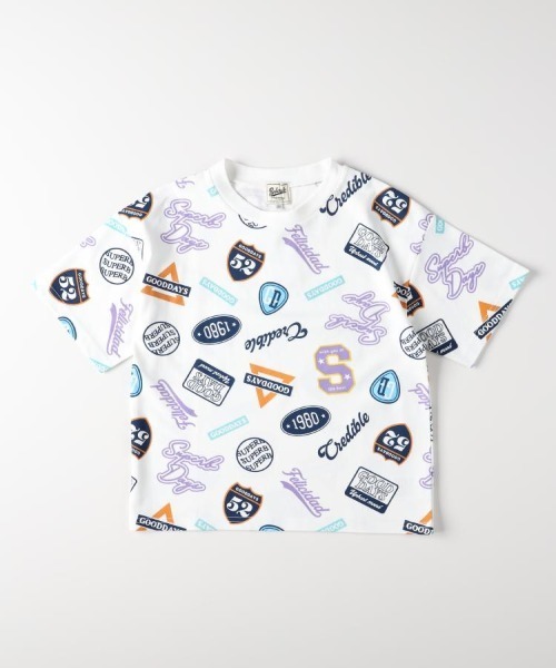 Right-on(ライトオン)の「Refurbish(リファービッシュ)接触冷感プリントTシャツ(Tシャツ/カットソー・キッズ・グリーン/ブルー/オフホワイト/ブラック/ホワイト/パープル/ダークグレー/その他1・110/120/130/140/150/160)」の16枚目の写真