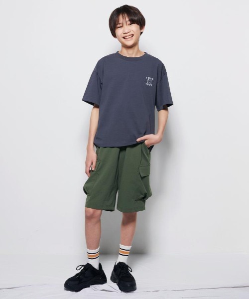 Right-on(ライトオン)の「Refurbish(リファービッシュ)接触冷感プリントTシャツ(Tシャツ/カットソー・キッズ・グリーン/ブルー/オフホワイト/ブラック/ホワイト/パープル/ダークグレー/その他1・110/120/130/140/150/160)」の19枚目の写真