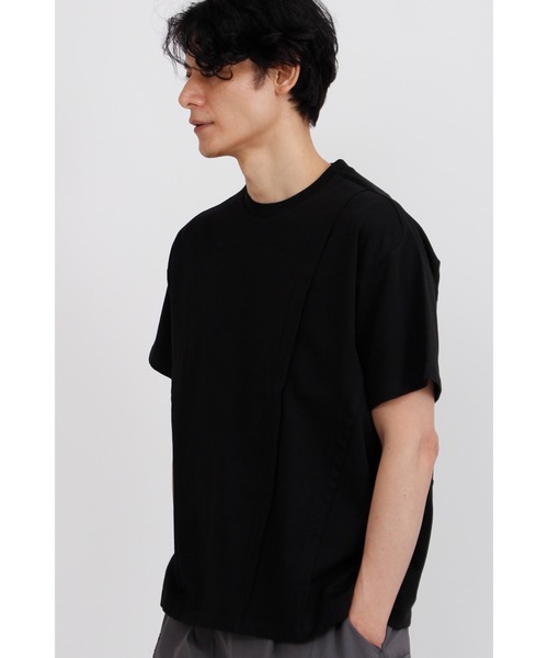 TORUNE（トルネ）の「ＴOＲＵＮＥ∴ファンクショナルハーフスリーブカットソー（Tシャツ/カットソー・メンズ・ホワイト/ブラック・M/L/LL）」の5枚目の写真