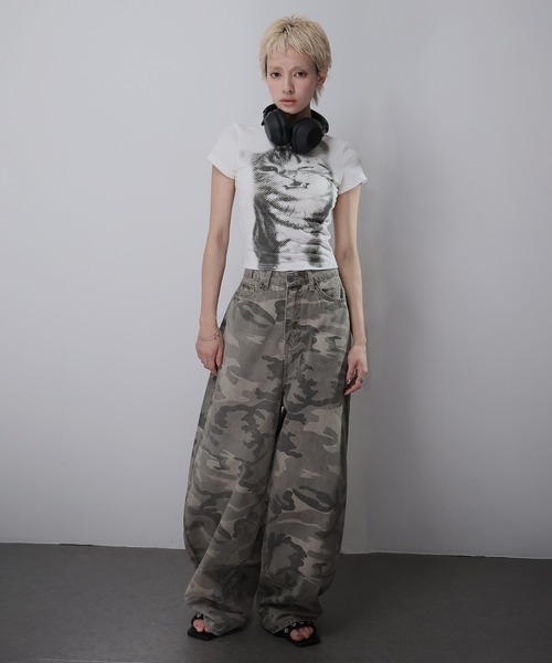 Ulysses(ユリシス)の「CATプリントミニTシャツ(Tシャツ/カットソー・レディース・ホワイト・L/M/S)」の16枚目の写真