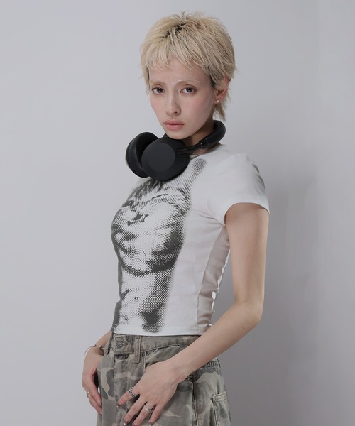 Ulysses(ユリシス)の「CATプリントミニTシャツ(Tシャツ/カットソー・レディース・ホワイト・L/M/S)」の12枚目の写真