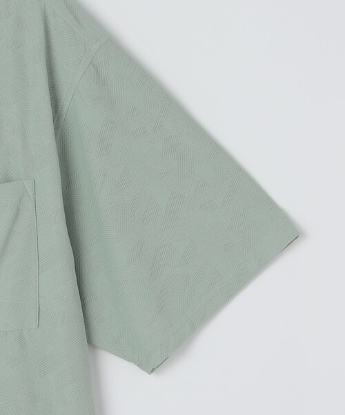 SHIPS Colors(シップス カラーズ)の「SHIPS Colors:〈接触冷感〉カット ジャカード オープンカラー シャツ(シャツ/ブラウス・メンズ・グレー/ネイビー/ライトグリーン・X-LARGE/MEDIUM/LARGE)」の9枚目の写真