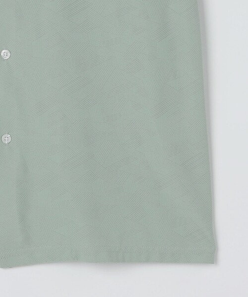 SHIPS Colors(シップス カラーズ)の「SHIPS Colors:〈接触冷感〉カット ジャカード オープンカラー シャツ(シャツ/ブラウス・メンズ・グレー/ネイビー/ライトグリーン・X-LARGE/MEDIUM/LARGE)」の10枚目の写真