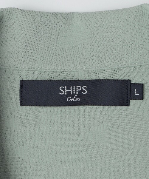 SHIPS Colors(シップス カラーズ)の「SHIPS Colors:〈接触冷感〉カット ジャカード オープンカラー シャツ(シャツ/ブラウス・メンズ・グレー/ネイビー/ライトグリーン・X-LARGE/MEDIUM/LARGE)」の11枚目の写真