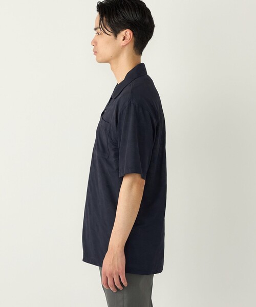 SHIPS Colors(シップス カラーズ)の「SHIPS Colors:〈接触冷感〉カット ジャカード オープンカラー シャツ(シャツ/ブラウス・メンズ・グレー/ネイビー/ライトグリーン・X-LARGE/MEDIUM/LARGE)」の17枚目の写真