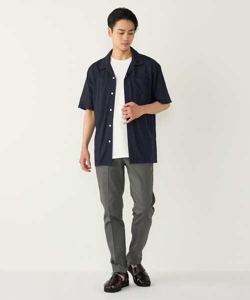 SHIPS Colors(シップス カラーズ)の「SHIPS Colors:〈接触冷感〉カット ジャカード オープンカラー シャツ(シャツ/ブラウス・メンズ・グレー/ネイビー/ライトグリーン・X-LARGE/MEDIUM/LARGE)」の21枚目の写真