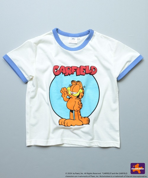 MARKEY'S（マーキーズ）の「【別注】GARFIELD プリント半袖Tシャツ（Tシャツ/カットソー・キッズ・イエロー/オフホワイト/ホワイト・120/110/100/90/80/150/140/130）」の4枚目の写真