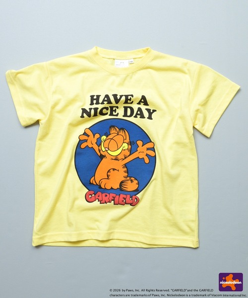 MARKEY'S（マーキーズ）の「【別注】GARFIELD プリント半袖Tシャツ（Tシャツ/カットソー・キッズ・イエロー/オフホワイト/ホワイト・120/110/100/90/80/150/140/130）」の9枚目の写真