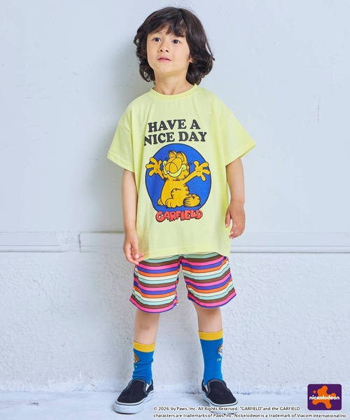MARKEY'S（マーキーズ）の「【別注】GARFIELD プリント半袖Tシャツ（Tシャツ/カットソー・キッズ・イエロー/オフホワイト/ホワイト・120/110/100/90/80/150/140/130）」の10枚目の写真