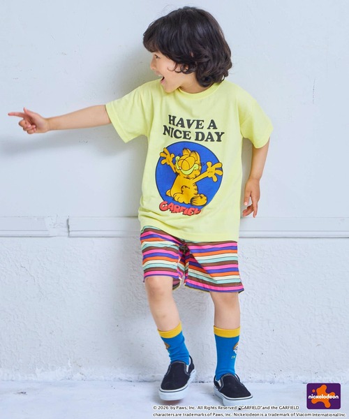 MARKEY'S（マーキーズ）の「【別注】GARFIELD プリント半袖Tシャツ（Tシャツ/カットソー・キッズ・イエロー/オフホワイト/ホワイト・120/110/100/90/80/150/140/130）」の11枚目の写真
