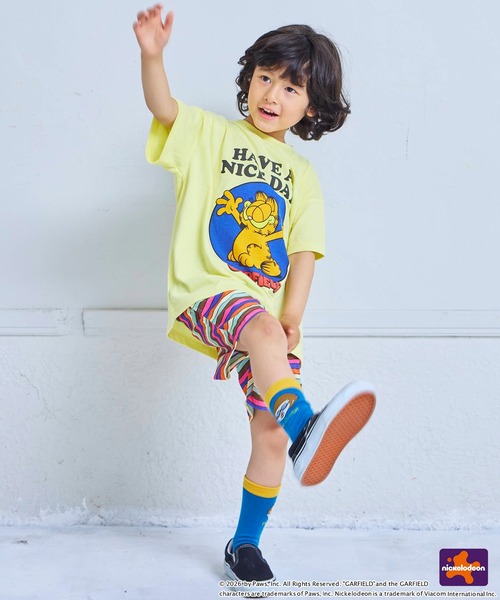 MARKEY'S（マーキーズ）の「【別注】GARFIELD プリント半袖Tシャツ（Tシャツ/カットソー・キッズ・イエロー/オフホワイト/ホワイト・120/110/100/90/80/150/140/130）」の12枚目の写真