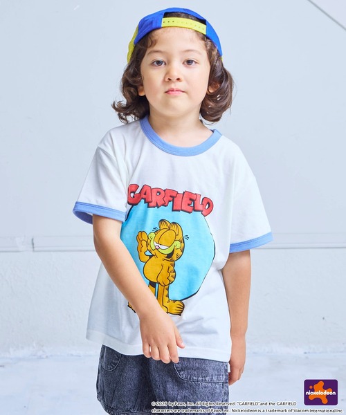 MARKEY'S（マーキーズ）の「【別注】GARFIELD プリント半袖Tシャツ（Tシャツ/カットソー・キッズ・イエロー/オフホワイト/ホワイト・120/110/100/90/80/150/140/130）」の5枚目の写真