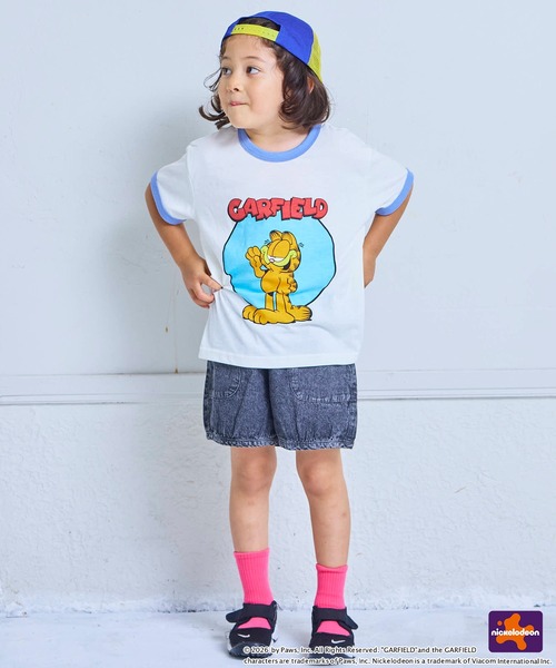 MARKEY'S（マーキーズ）の「【別注】GARFIELD プリント半袖Tシャツ（Tシャツ/カットソー・キッズ・イエロー/オフホワイト/ホワイト・120/110/100/90/80/150/140/130）」の6枚目の写真