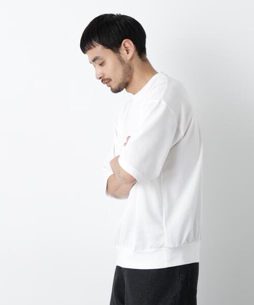 NANO universe(ナノユニバース)の「TCオーバーサイズTシャツ 半袖(Tシャツ/カットソー・メンズ・ホワイト/ネイビー/ベージュ・L/M)」の5枚目の写真