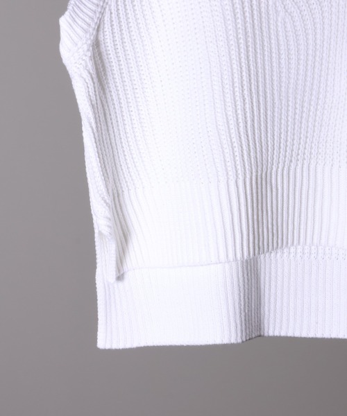 Art re A select(アトリエセレクト)の「【MADE IN KOREA】クロップド Vネックニットベスト(ニット/セーター・メンズ・チャコールグレー/ネイビー/アイボリー/ブラック・FREE)」の10枚目の写真