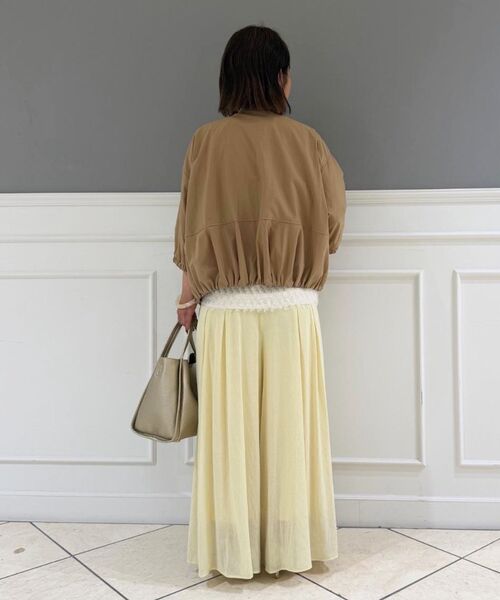 le.coeur blanc（ルクールブラン）の「バルーンノーカラーブルゾン（ブルゾン・レディース・キャメル/ブラック/カーキオリーブ・38）」の22枚目の写真