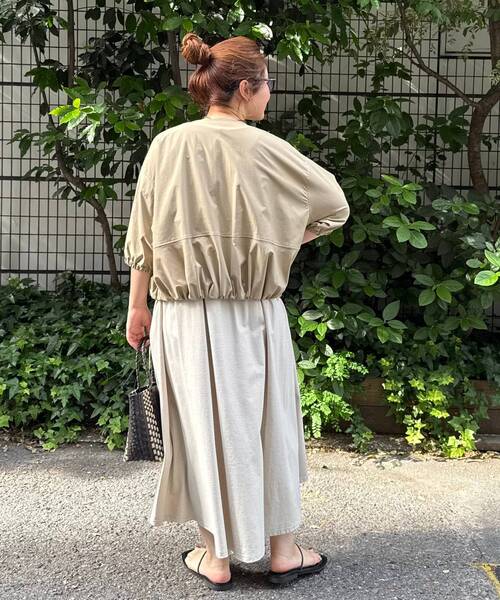 le.coeur blanc（ルクールブラン）の「バルーンノーカラーブルゾン（ブルゾン・レディース・キャメル/ブラック/カーキオリーブ・38）」の11枚目の写真