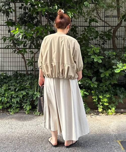 le.coeur blanc（ルクールブラン）の「バルーンノーカラーブルゾン（ブルゾン・レディース・キャメル/ブラック/カーキオリーブ・38）」の13枚目の写真