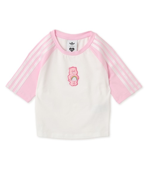 adidas(アディダス)の「adidas CARE BEARS BABY TEE / アディダス ケアベア ベビー Tシャツ(Tシャツ/カットソー・レディース・ホワイト×ピンク・L/M/S)」の5枚目の写真