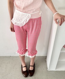 ギンガムチェック」に該当するレディースのその他パンツ（レッド/赤色