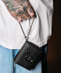 Subciety（サブサエティ）の「Logo plate leather wallet（財布）」