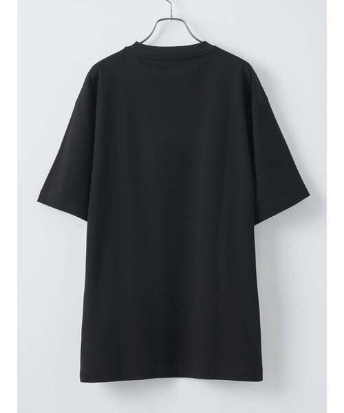 TRANSITION(トランジション)の「【TRANSITION】スビンプラチナムスムースクルーネックTEE(Tシャツ/カットソー・メンズ・ブラック/ライトグレー・3/2)」の4枚目の写真