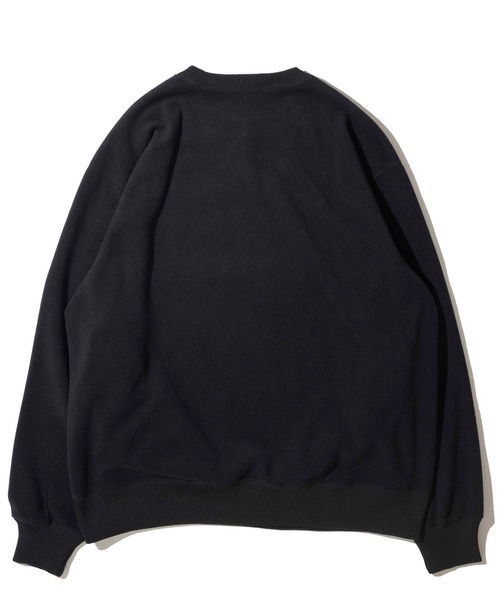 Healthknit(ヘルスニット)の「【Healthknit】Thermal Fleece Crewneck L/S / サーマルフリースクルーネック(スウェット・メンズ・ネイビー/ブラック・MEDIUM/X-LARGE/LARGE)」の4枚目の写真