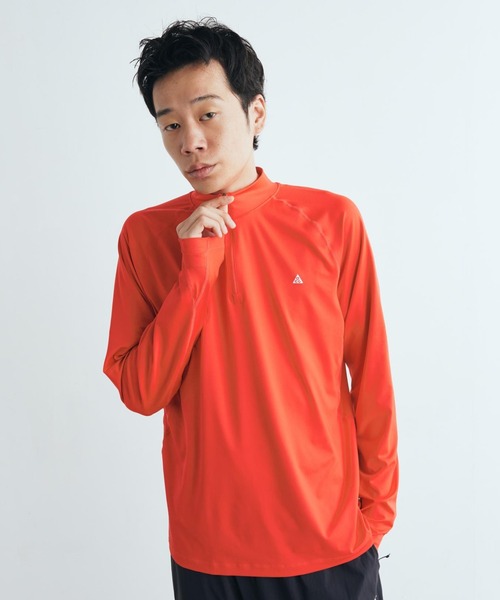 ACG(エィシージー)の「ACG "Wildsee" メンズ Dri-FIT 1/4ジップ ロングスリーブ ハイキングトップス / ACG "Wildsee" Men's Dri-FIT 1/4-Zip Long-Sleeve Hiking Top IM4224-696 Light Crimson(その他トップス・メンズ・レッド・L/2XL/XL/S/M)」の2枚目の写真