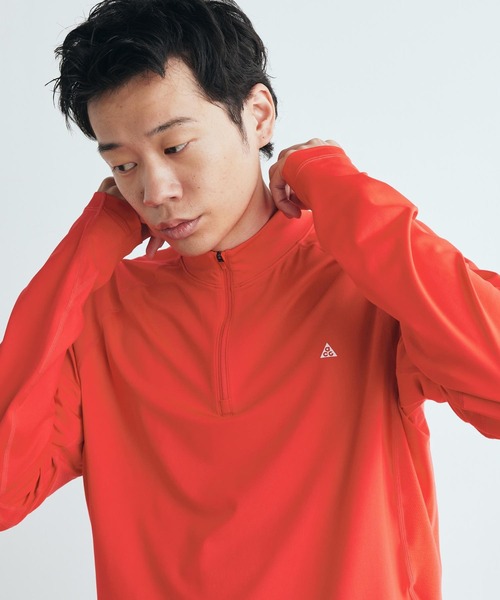 ACG(エィシージー)の「ACG "Wildsee" メンズ Dri-FIT 1/4ジップ ロングスリーブ ハイキングトップス / ACG "Wildsee" Men's Dri-FIT 1/4-Zip Long-Sleeve Hiking Top IM4224-696 Light Crimson(その他トップス・メンズ・レッド・L/2XL/XL/S/M)」の7枚目の写真