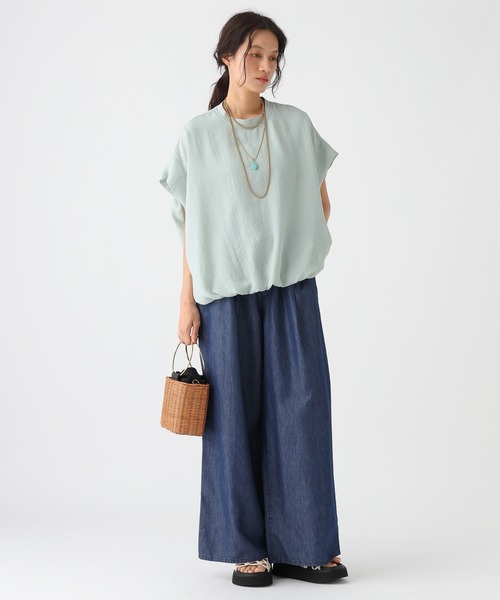 Elura(エルーラ)の「テンセルデニムパンツ<低身長サイズあり>/1049350(デニムパンツ・レディース・ライトブルー/ネイビー・FREE/FREE(S))」の8枚目の写真