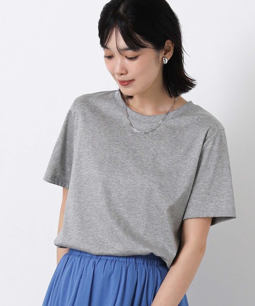 Gready Brilliant(グレディブリリアン)の「後ロゴステインガードT(Tシャツ/カットソー・レディース・トップグレー/グレイッシュベージュ/オフホワイト・38)」の11枚目の写真
