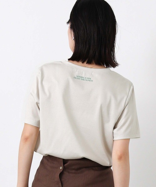 Gready Brilliant(グレディブリリアン)の「後ロゴステインガードT(Tシャツ/カットソー・レディース・トップグレー/グレイッシュベージュ/オフホワイト・38)」の18枚目の写真