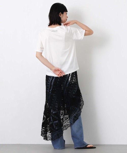 Gready Brilliant(グレディブリリアン)の「後ロゴステインガードT(Tシャツ/カットソー・レディース・トップグレー/グレイッシュベージュ/オフホワイト・38)」の22枚目の写真