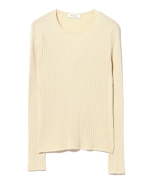 Demi-Luxe BEAMS(デミルクス ビームス)の「16ゲージ ワイドリブ ニット(ニット/セーター・レディース・マスタード/ライトベージュ/ネイビー・ONE SIZE)」の20枚目の写真