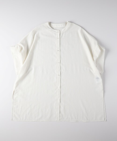 HONEYSUCKLE ROSE(ハニーサックルローズ)の「ビッグチュニックシャツ(シャツ/ブラウス・レディース・ベージュ/ライトブルー/オフホワイト・04/05)」の20枚目の写真