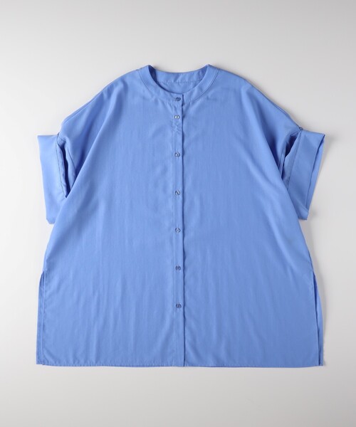 HONEYSUCKLE ROSE(ハニーサックルローズ)の「ビッグチュニックシャツ(シャツ/ブラウス・レディース・ベージュ/ライトブルー/オフホワイト・04/05)」の21枚目の写真