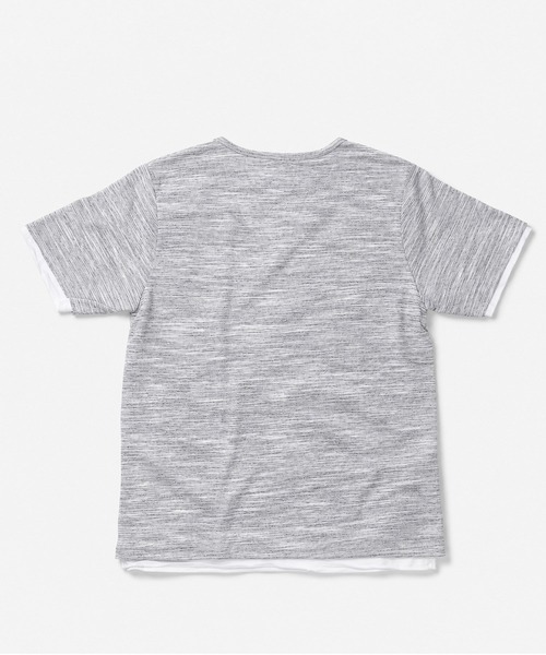 sunny branch(サニーブランチ)の「★Bd★ユニセックス 杢天竺 レイヤード VネックTシャツ(Tシャツ/カットソー・レディース・ブラック/グレー/ホワイト/ワインレッド・MEDIUM/LARGE/X-LARGE)」の7枚目の写真