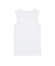 WOMENS BASIC SLEEVELESS WHITE