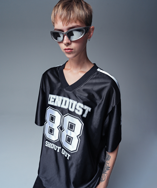 ZENDUST（ジェンダスト）の「Offside High Line Football Jersey T-shirt WHITE（Tシャツ/カットソー・レディース・ホワイト・MEDIUM/LARGE）」の2枚目の写真