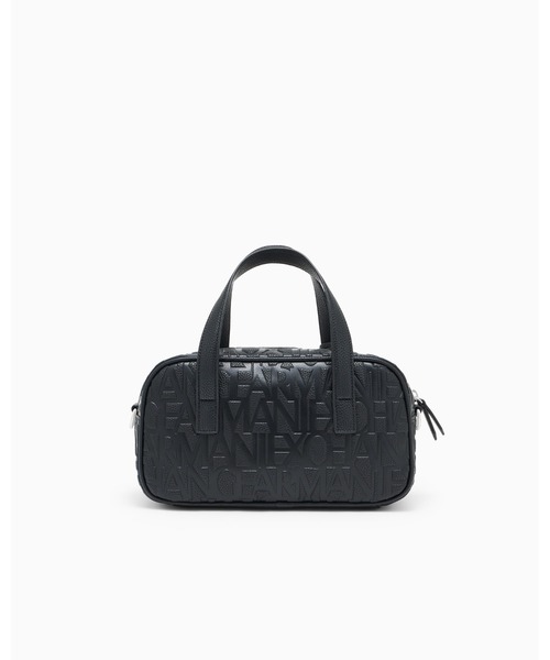 ARMANI EXCHANGE（アルマーニエクスチェンジ）の「【A|X アルマーニ エクスチェンジ】＜オンライン限定＞オールオーバーエンボスロゴ ミニボストンバッグ （グレイン)（ボストンバッグ・レディース・ブラック/ベージュ系・FREE）」の11枚目の写真