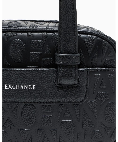 ARMANI EXCHANGE（アルマーニエクスチェンジ）の「【A|X アルマーニ エクスチェンジ】＜オンライン限定＞オールオーバーエンボスロゴ ミニボストンバッグ （グレイン)（ボストンバッグ・レディース・ブラック/ベージュ系・FREE）」の14枚目の写真