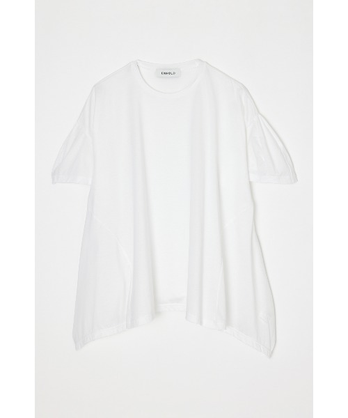 ENFOLD(エンフォルド)の「UMBRELLA T-SHIRT(Tシャツ/カットソー・レディース・ホワイト/ライトブルー/ダークネイビー・38)」の2枚目の写真