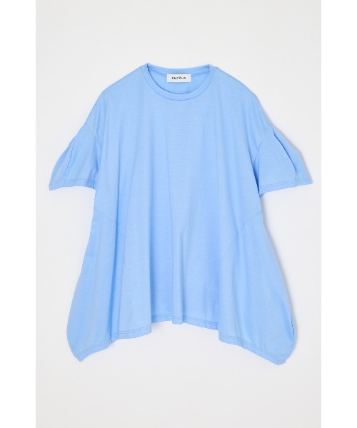 ENFOLD Tシャツ ブルー UMBRELLA T-SHIRT（Tシャツ/カットソー）｜ENFOLD（エンフォルド）の