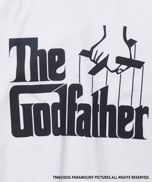 BENCH'S SELECT(ベンチセレクト)の「【GOD FATHER】プリントTシャツ /ゴッドファーザー ヴィンテージライク(Tシャツ/カットソー・メンズ・ホワイト/ブラック・MEDIUM/X-LARGE/LARGE)」の4枚目の写真