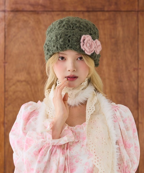 kaorinomori（カオリノモリ）の「kaorinomori ディジーワッチ ルラ / カオリノモリ（ニットキャップ/ビーニー・レディース・ダークグレー/ホワイト/オリーブ・FREE）」の22枚目の写真