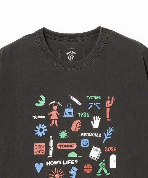 BEAMS T(ビームスティー)の「TOMOE MIYAZAKI / T-Shirts②(Tシャツ/カットソー・メンズ・ブラック系その他4/ホワイト・L/XS/M)」の7枚目の写真